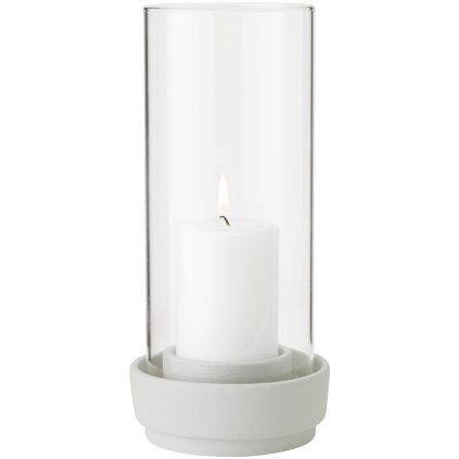 Suport de lumânare pentru cină HURRICANE 24 cm, nisip, gresie, Stelton