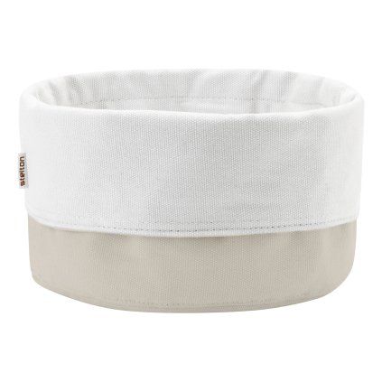 Coș pentru pâine 23 cm, nisip / alb, bumbac, Stelton