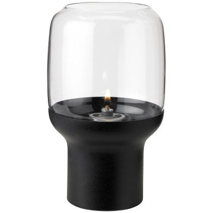 Lampă cu ulei HOOP 17 cm, negru, oțel inoxidabil, Stelton