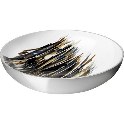 Bol de servit STOCKHOLM LIGNUM 40 cm, argintiu, aluminiu, Stelton