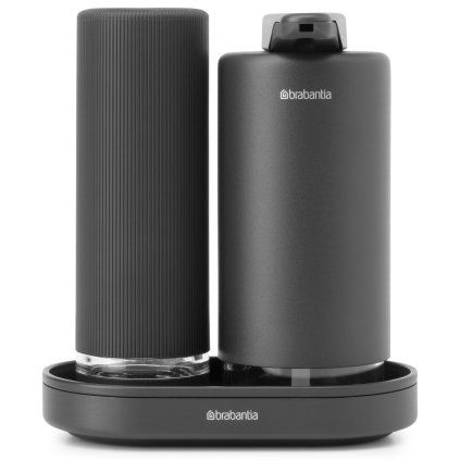 Set accesorii pentru baie SINKSTYLE 200 ml, set de 2 buc, gri mineral, oțel, Brabantia