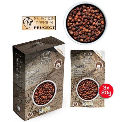 Ardei roșu KAMPOT PREMIUM 3 x 20 g, Peugeot