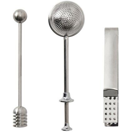 Set accesorii pentru ceai THE ESSENTIALS, set de 3 buc, Printworks