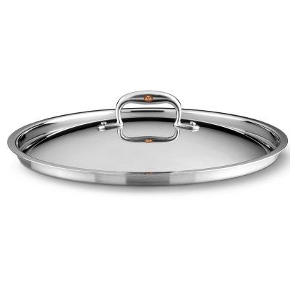 Capac pentru oală CON CUORE 28 cm, argintiu, cupru, Ruffoni