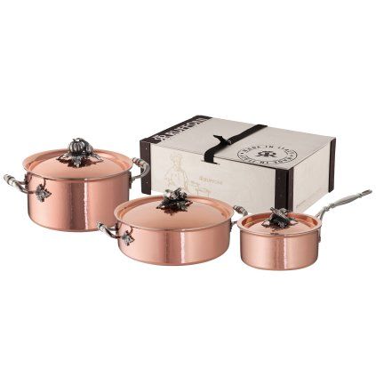Set de vase pentru gătit OPUS CUPRA, set de 6 buc, cupru, Ruffoni