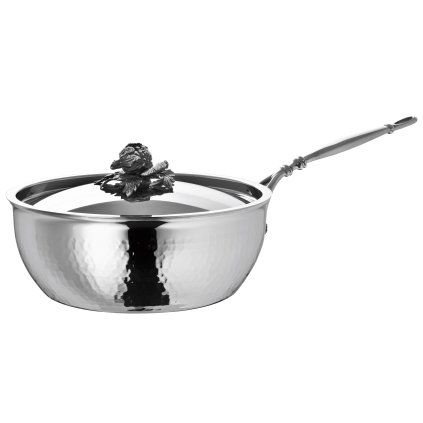 Tigaie pentru saute OPUS PRIMA 24 cm, argintiu, oțel inoxidabil, Ruffoni