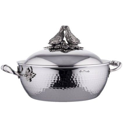 Oală de gătit OPUS PRIMA 24 cm, argintiu, oțel inoxidabil, Ruffoni