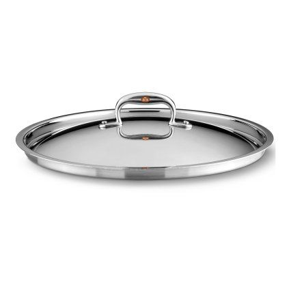 Capac pentru oală CON CUORE 20 cm, argintiu, cupru, Ruffoni