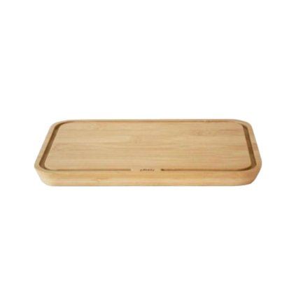 Placă de tăiat NBA221 25 x 17 cm, maro, bambus, Pebbly