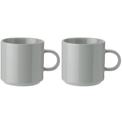 Ceașcă de cafea 200 ml, set de 2 buc, gri deschis, gresie, Stelton