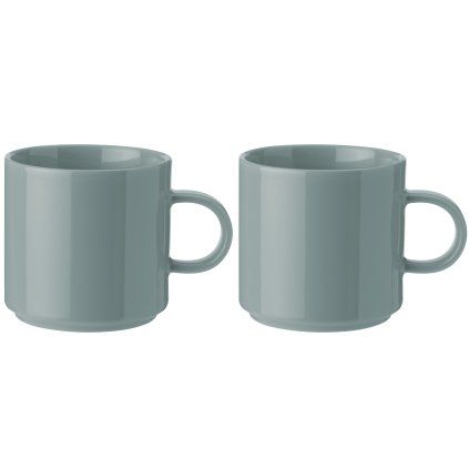 Ceașcă de cafea 200 ml, set de 2 buc, verde praf, gresie, Stelton