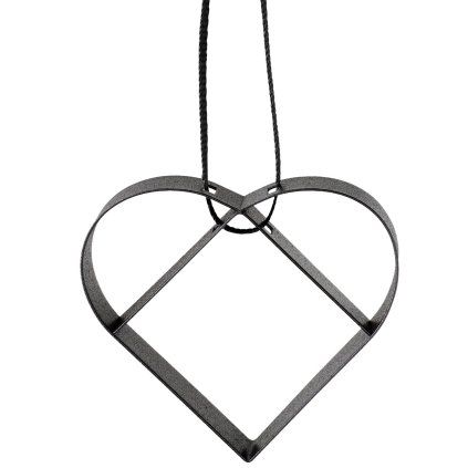 Decorațiuni de Crăciun FIGURA 5 cm, inimă, negru moale, oțel inoxidabil, Stelton