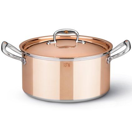 Capac pentru caserolă CON CLASSE 24 cm, culoarea cuprului, Ruffoni