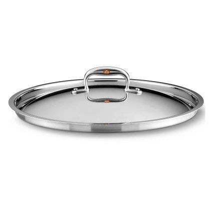 Capac pentru oală CON CUORE 24 cm, argintiu, cupru, Ruffoni