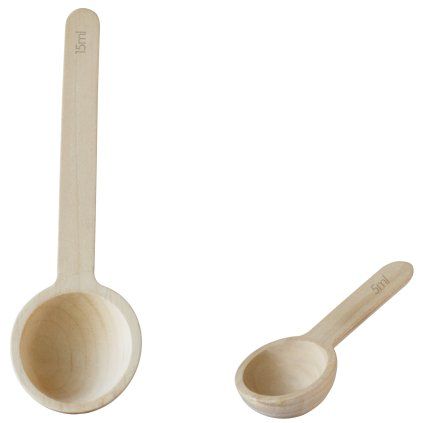 Cupe de măsurat NBA226, set de 2 buc, lemn, Pebbly