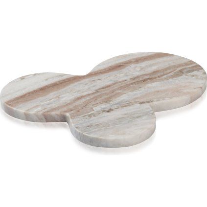 Tavă decorativă SKAGEN 26 cm, maro, marmură, Humdakin