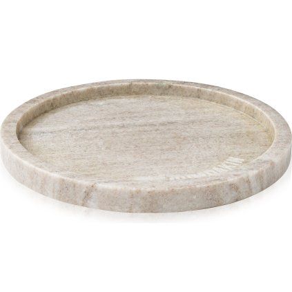 Tavă decorativă 22 cm, gri, marmură, Humdakin