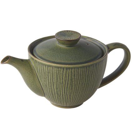 Ceainic infuzor de ceai SENCHA 400 ml, verde, ceramică, MIJ