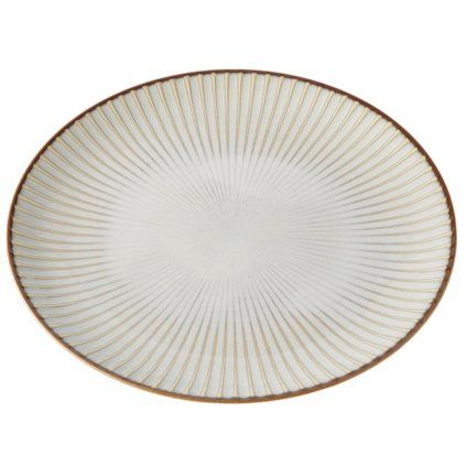 Farfurie pentru cină WHITE SENDAN 23,5 cm, alb, ceramică, MIJ