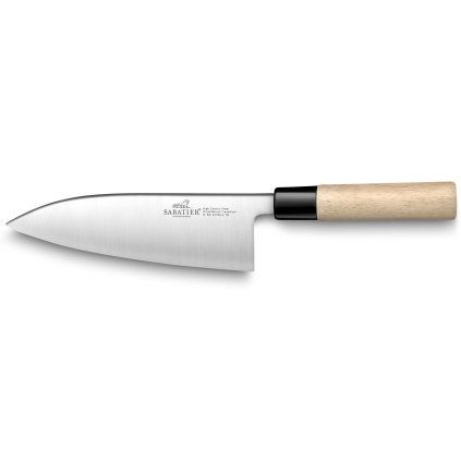 Cuțit japonez DEBA 18,5 cm, maro, Lion Sabatier