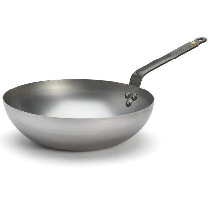 Wok MINERAL B 28 cm, argintiu, oțel, de Buyer