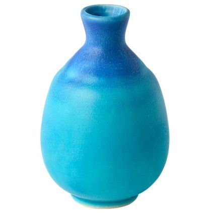 Sticlă de saké TURQUOISE, albastru, ceramică, MIJ