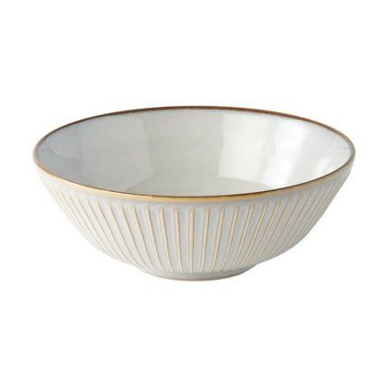 Bol ceramică WHITE SENDAN 21,5 cm, alb, ceramică, MIJ