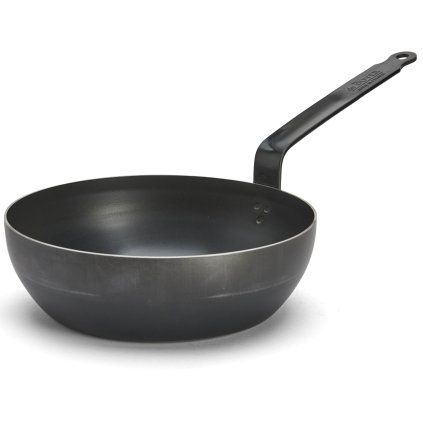 Tigaie pentru saute BLUE CARBON 28 cm, albastru oțel, de Buyer