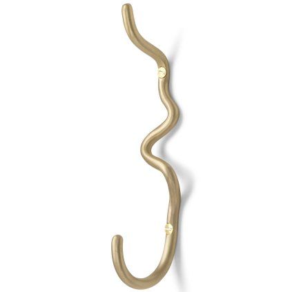 Cârlig pentru prosoape CURVATĂ 20 cm, alamă, fermă LIVING