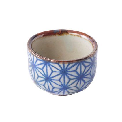 Cupa Sake STARBURST 30 ml, albastru, ceramică, MIJ