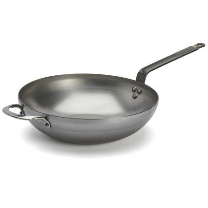 Wok MINERAL B 32 cm, argintiu, oțel, de Buyer