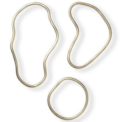 Trifoi POND, set de 3 buc, alamă, ferm LIVING