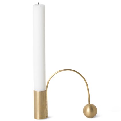 Suport de lumânare pentru cină BALANCE 11 cm, alamă, ferm LIVING