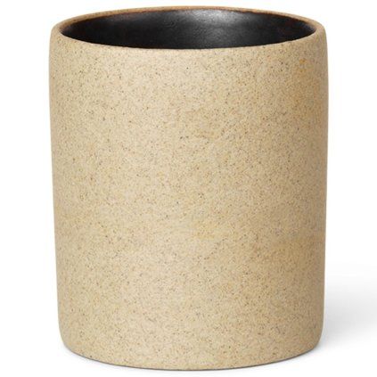 Cupa pentru periuță de dinți BON 6,5 cm, nisip, porțelan, ferm LIVING