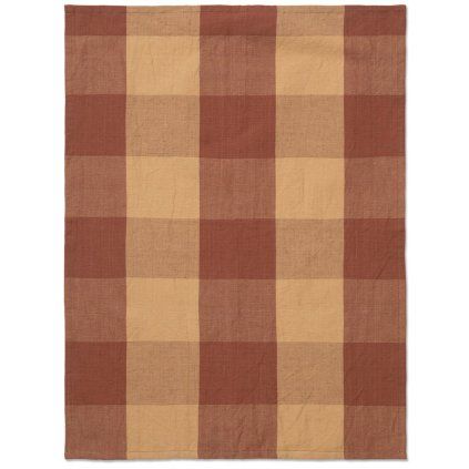 Prosop de ceai HALE 50 x 70 cm, piersic / roșu, bumbac / in, ferm LIVING