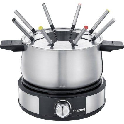 Set fondue și aparat pentru crepe 2in1 FO 2471 Severin negru