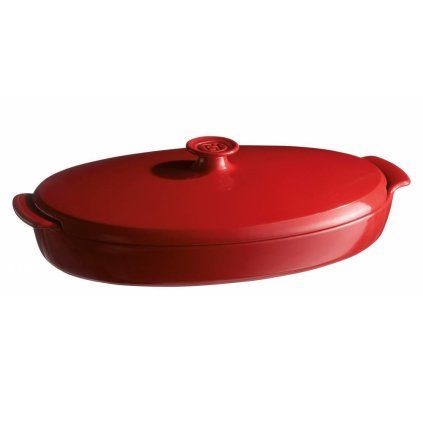Tigaie pentru prăjire PAPILLOTE 1,9 l,roșu, ceramică, Emile Henry