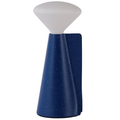 Lampă de masă portabilă MANTLE 19 cm, albastru, oțel inoxidabil, Tala