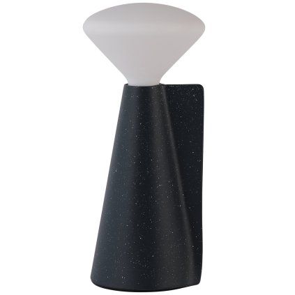 Lampă de masă portabilă MANTLE 19 cm, negru, oțel inoxidabil, Tala