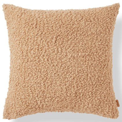 Pernuță decorativă MOOR 50 x 50 cm, transparent maro, lână, ferm LIVING