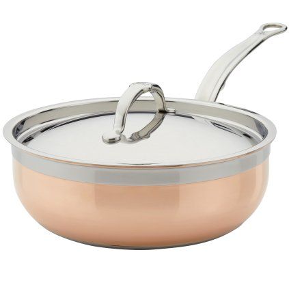 Tigaie pentru saute COPPERBOND 24 cm, 3,3 l, cupru, Hestan