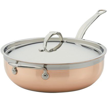 Tigaie pentru saute COPPERBOND 28 cm, 4,7 l, cupru, Hestan