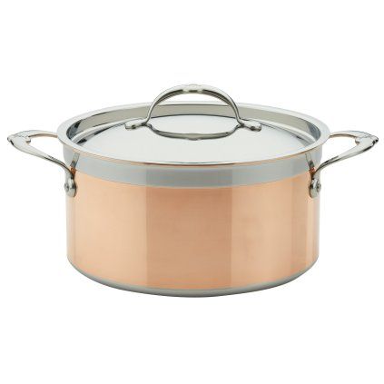 Oală de gătit COPPERBOND 24 cm, 5,7 l, cupru, Hestan