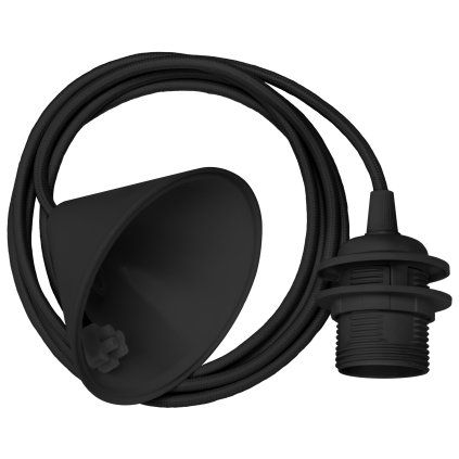 Lampa CORDON 7 cm, negru, Umage