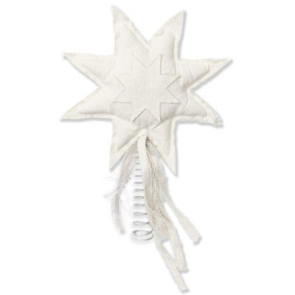 215382 hvezda na vanocni stromek vela 22 x 38 cm bila bavlna ferm living