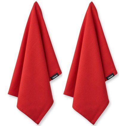 215561 uterka organic 45 x 70 cm sada 2 ks cervena bavlna humdakin