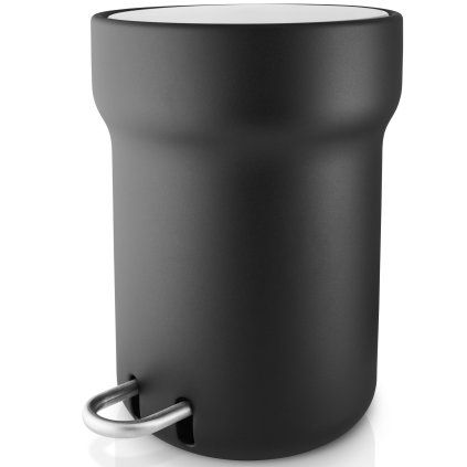 215705 koupelnovy odpadkovy kos citadel 5 l cerna plast nerezova ocel eva solo