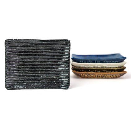 216635 servirovaci talir contour 17 5 x 10 cm cerna keramika mij