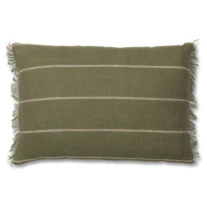 216821 dekoracni polstar calm 60 x 40 cm olivova bavlna len ferm living