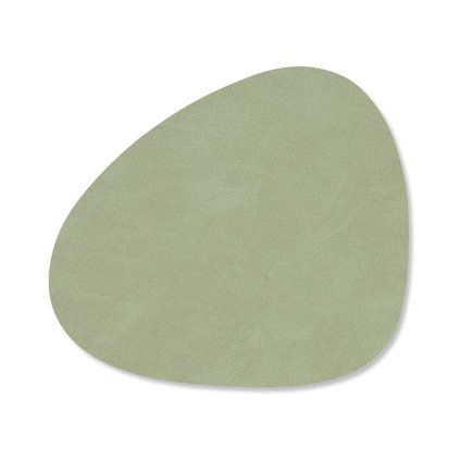 217310 podtacek curve nupo 11 x 13 cm olivove zelena kuze lind dna